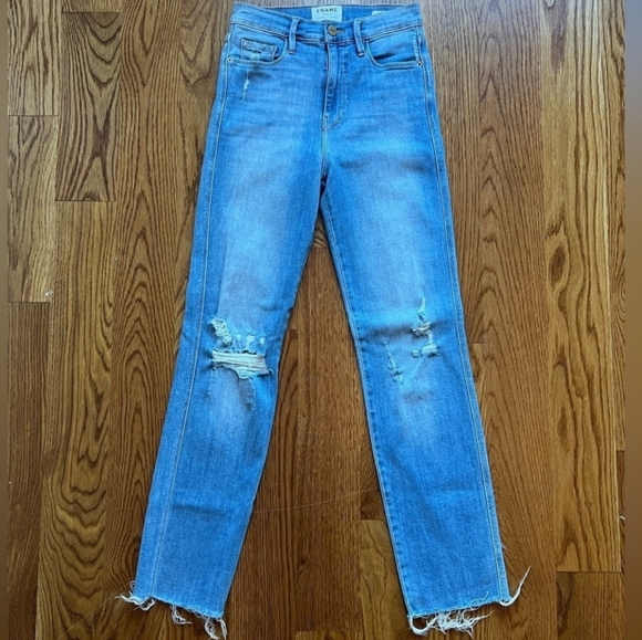 Frame Le Sylvie Slender Straight Jeans - Picture 1 of 6